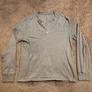 J. Crew Garment Dyed Slub Cotton Henley (Men's M)